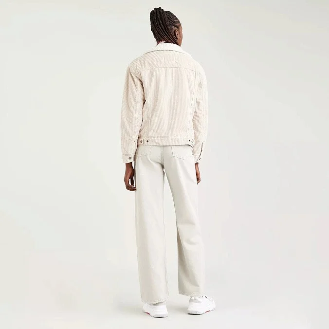 Куртка джинсовая женская Levi's Ex-Boyfriend Sherpa Trucker Jacket Pebble Cement