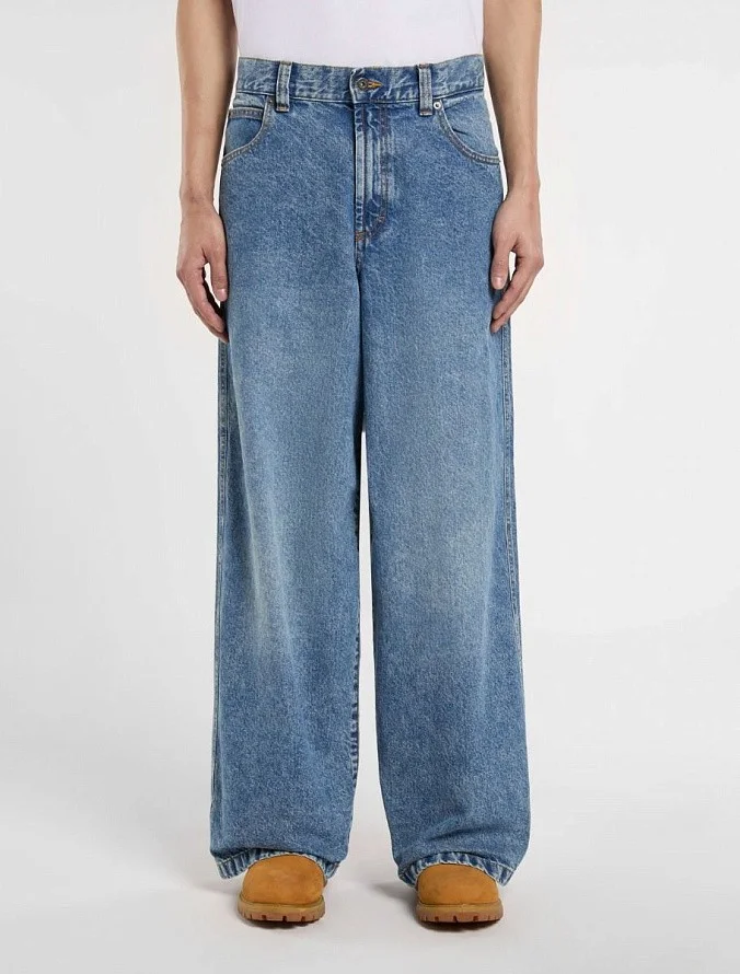 Джинсы мужские Dickies Loose Wave Denim Rinsed Blue W/ Fade