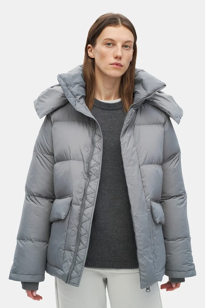 Короткая куртка женская SHU тёмно-серая