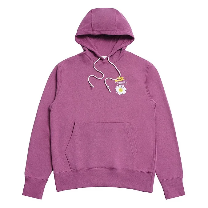 Толстовка Nike Good Vibes Popover Hoody Light Bordeaux/Vivid Sulfur