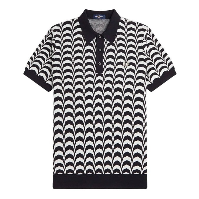 Рубашка поло мужская Fred Perry Jacquard Knitted Shirt