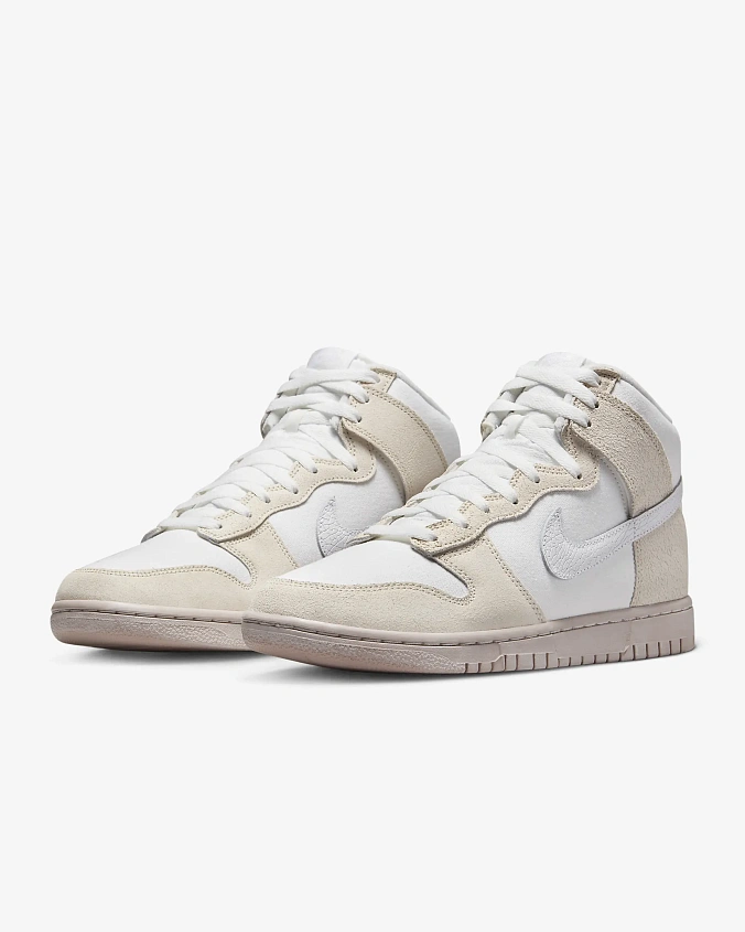 Кроссовки Nike Dunk High Retro Premium Summit White/Phantom/Pink Oxford/White