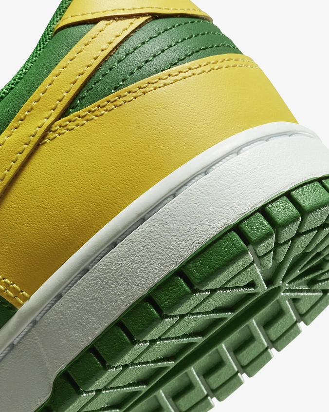 Кроссовки Nike Dunk Low Reverse Brazil Apple Green/Yellow Strike White