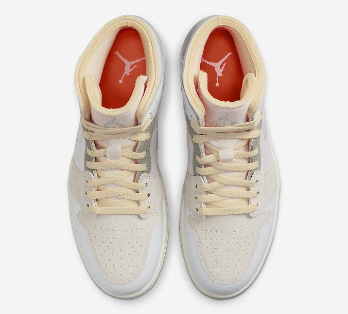 Кроссовки Jordan 1 Mid SE Inside Out Craft Inside/Out White/Grey