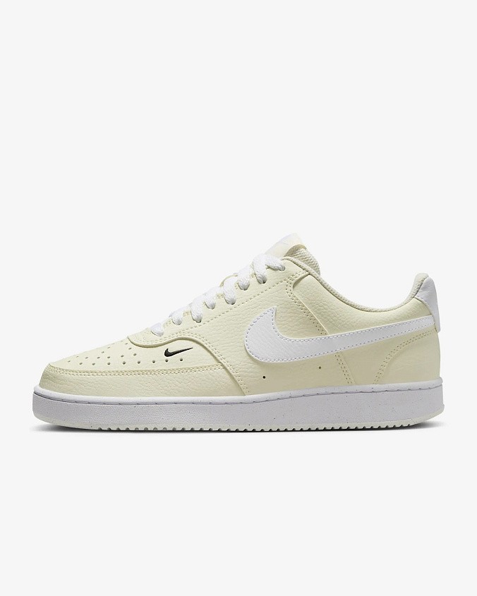 Кроссовки женские Nike Court Vision Low Next Nature White/Black/Pale Ivory