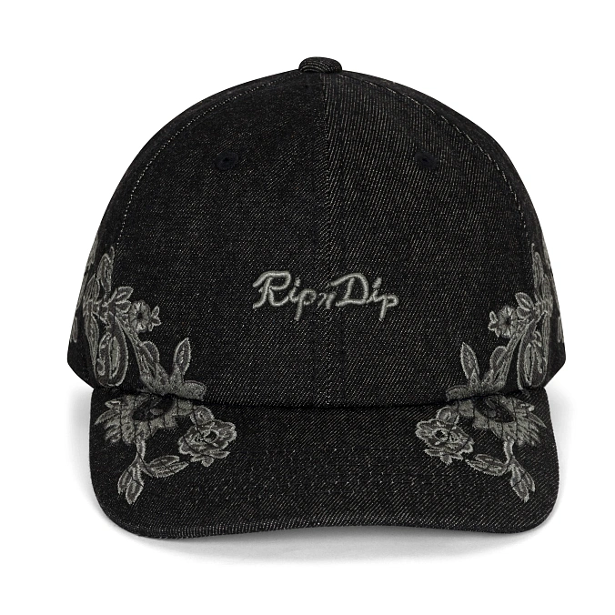 Кепка RIPNDIP Space Garden Dad Hat Black Vintage Wash